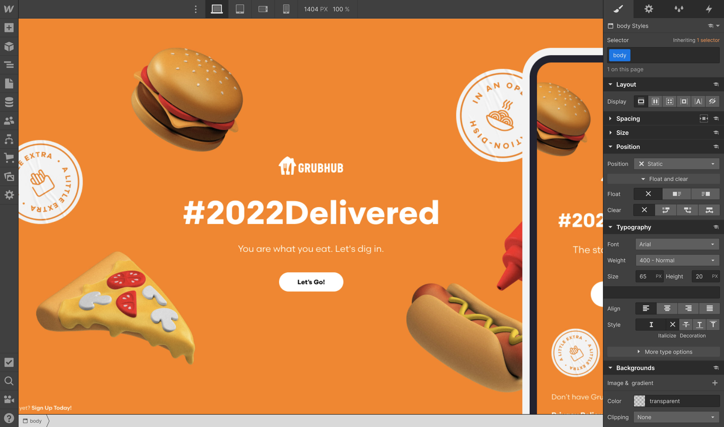 Grubhub + Wondersauce