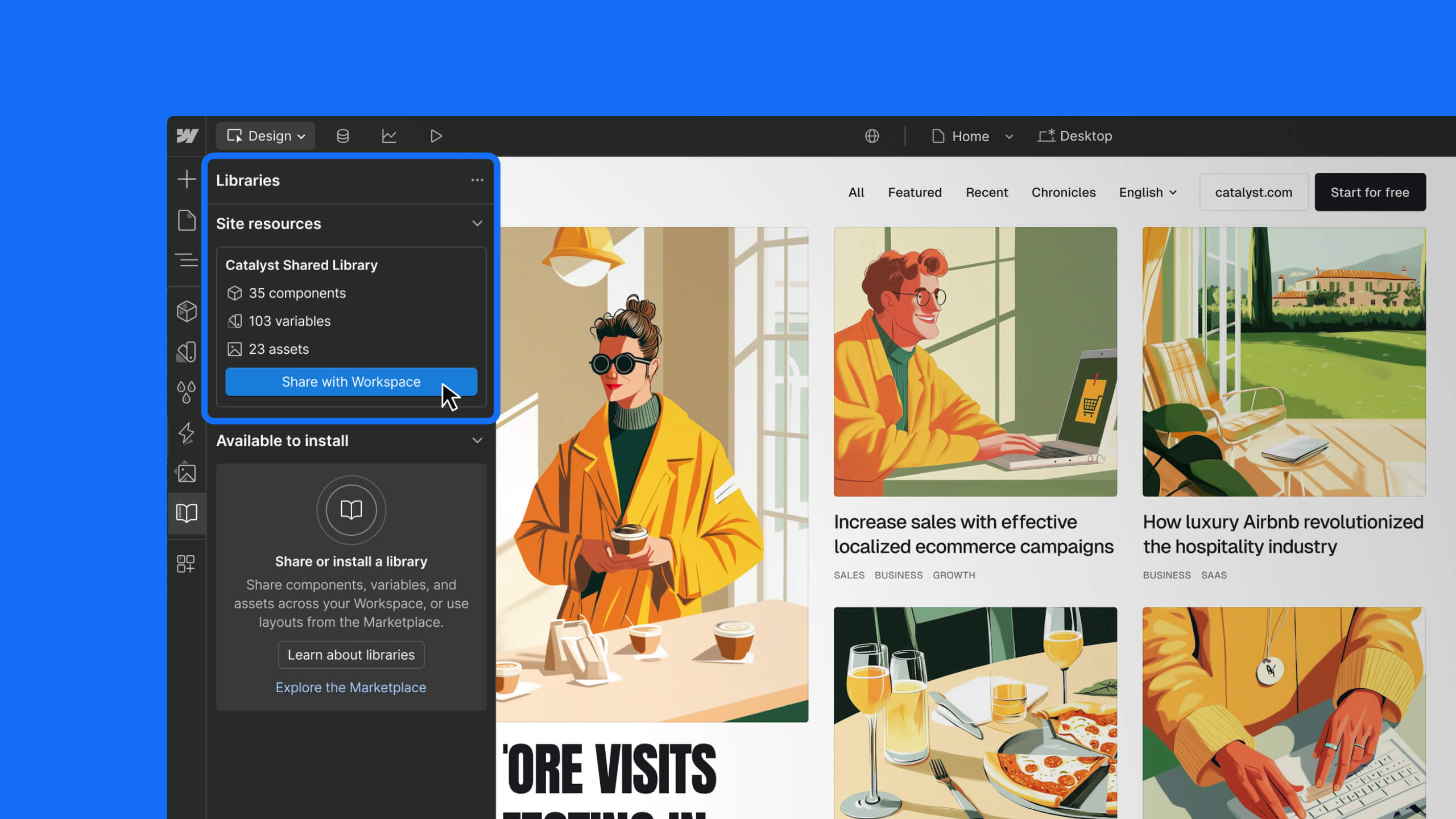 Shared Libraries available on all paid Workspace plans