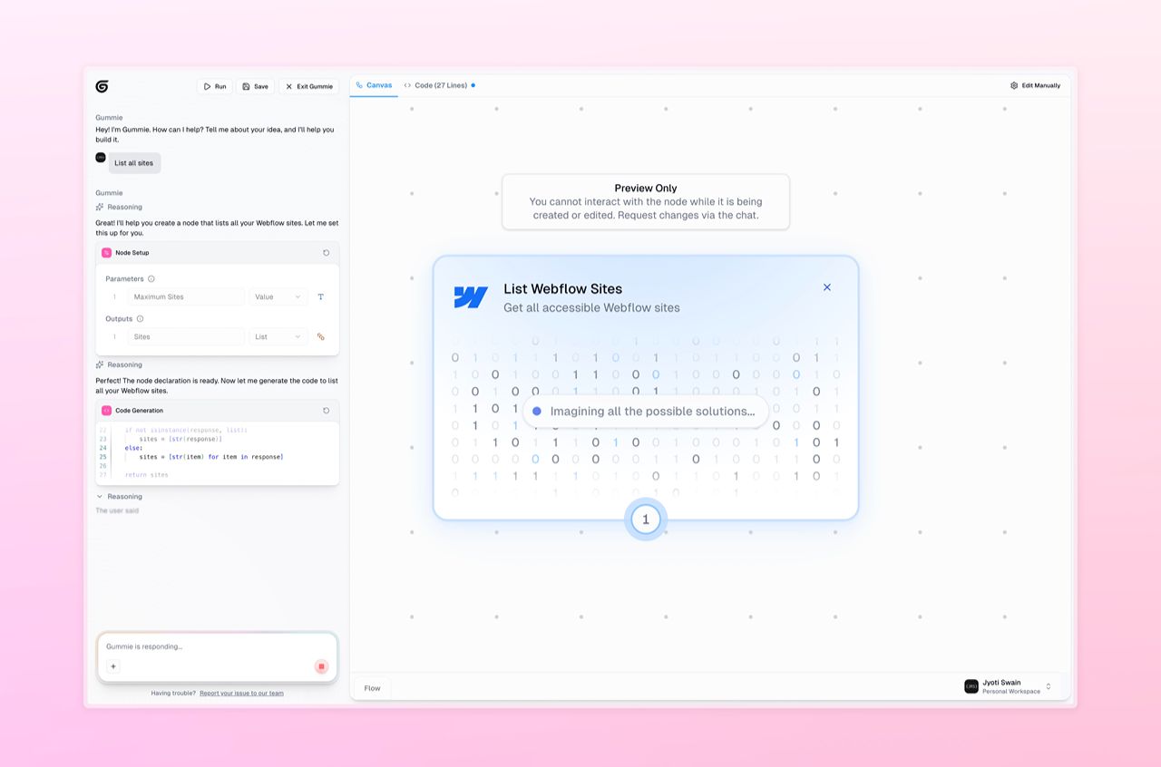 Gumloop workflow builder