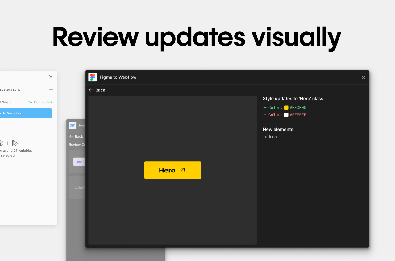 Review updates visually
